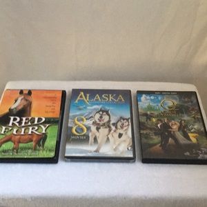DVD’s. Red Fury, Alaska (never taken plastic off), and Disney’s Oz